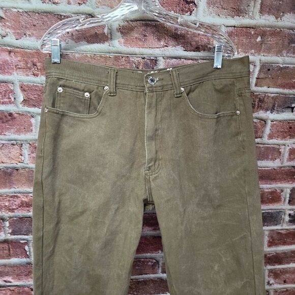 Trust Jeans Khaki Green Relaxed Fit Denim – Men’s 36x32 - Picture 3 of 7
